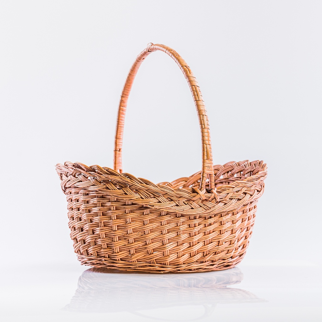 Location Panier en osier oval moyen