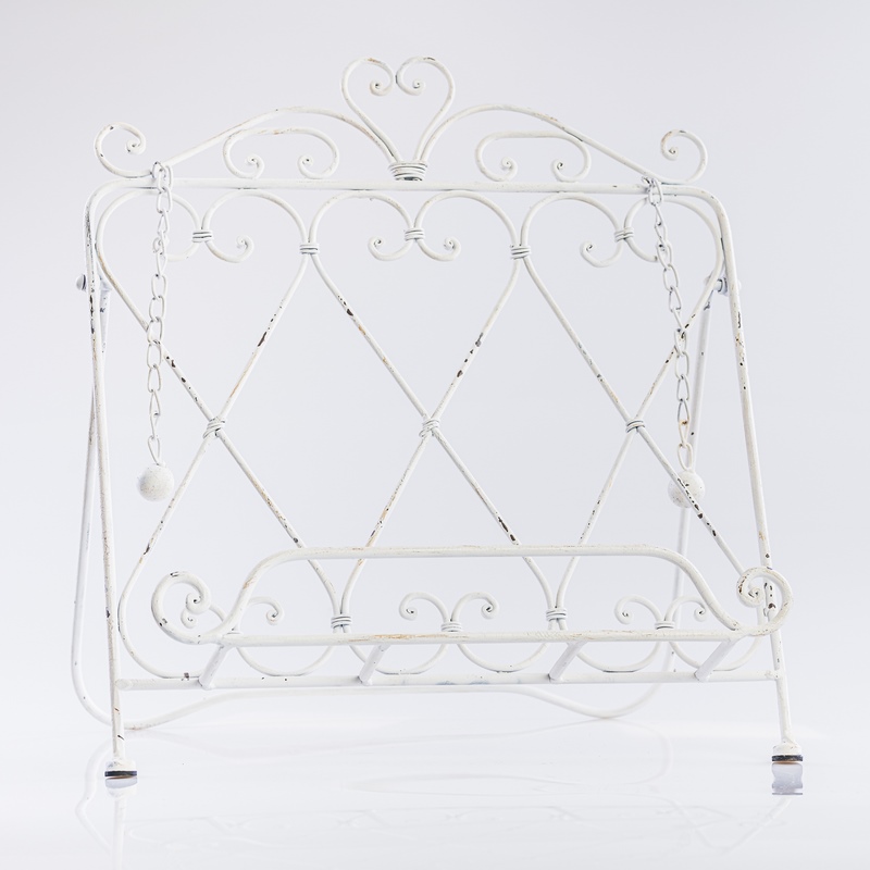 Location Lutrin en métal blanc