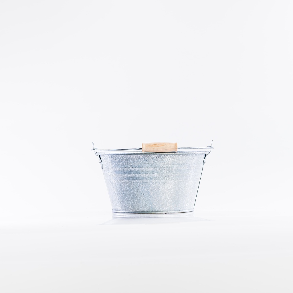 Location Seau en zinc avec anse pour cendrier