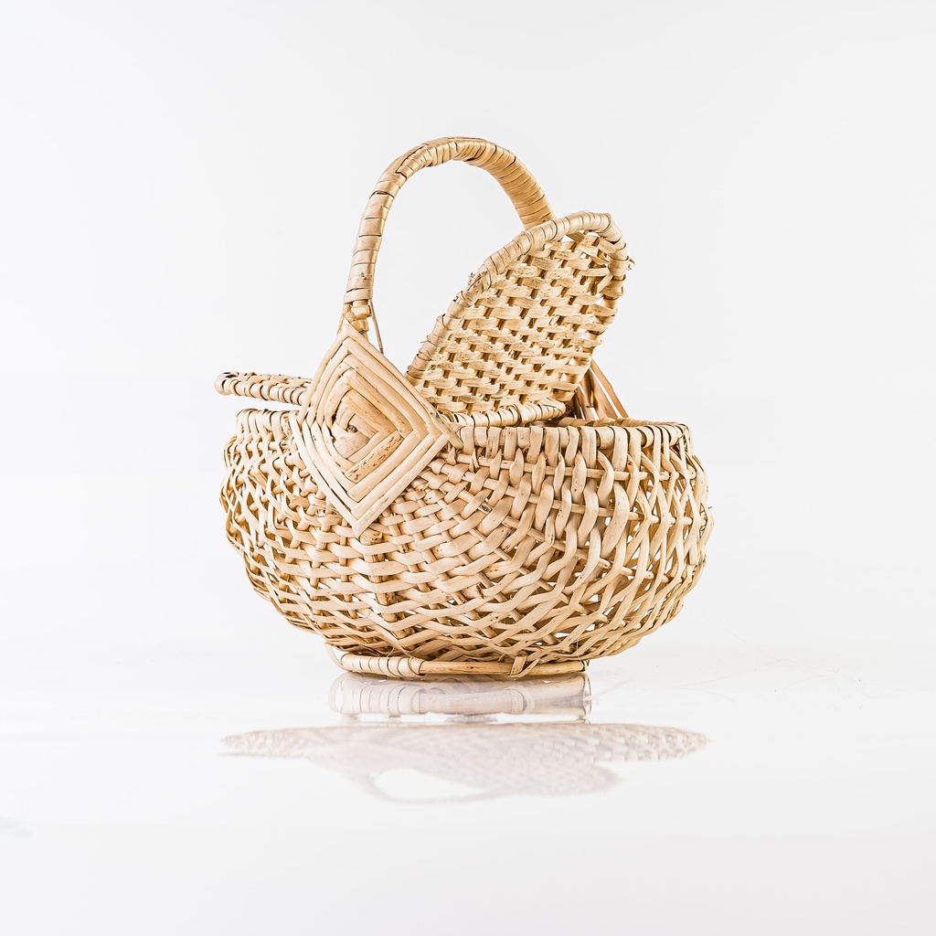 Location Panier en osier avec couvercle