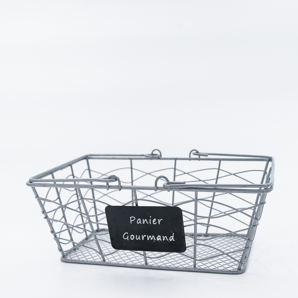 Location Panier métallique grillagé 'Panier Gourmand'