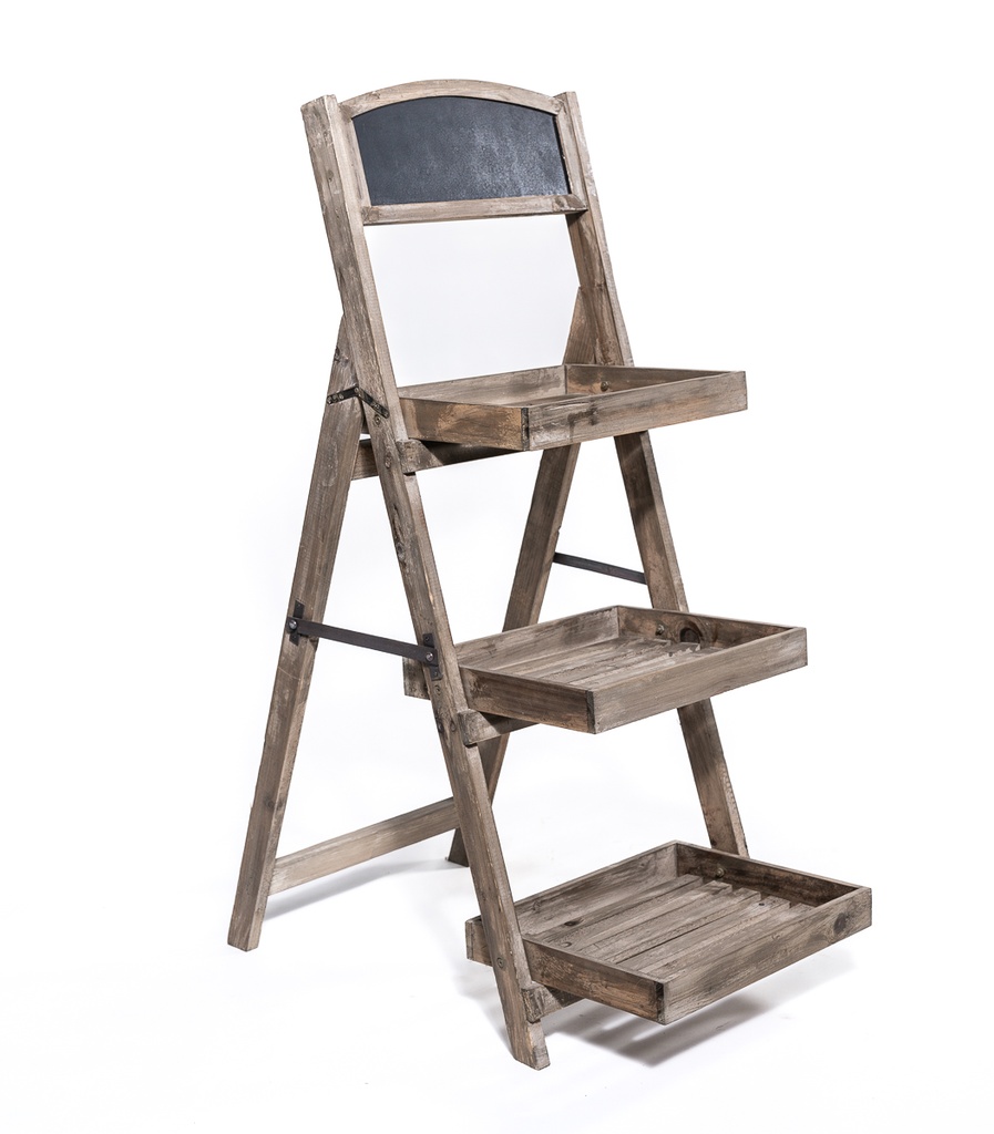 Location Etagère 3 niveaux en bois foncé