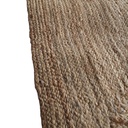 Location Tapis tressé en jute rectangulaire