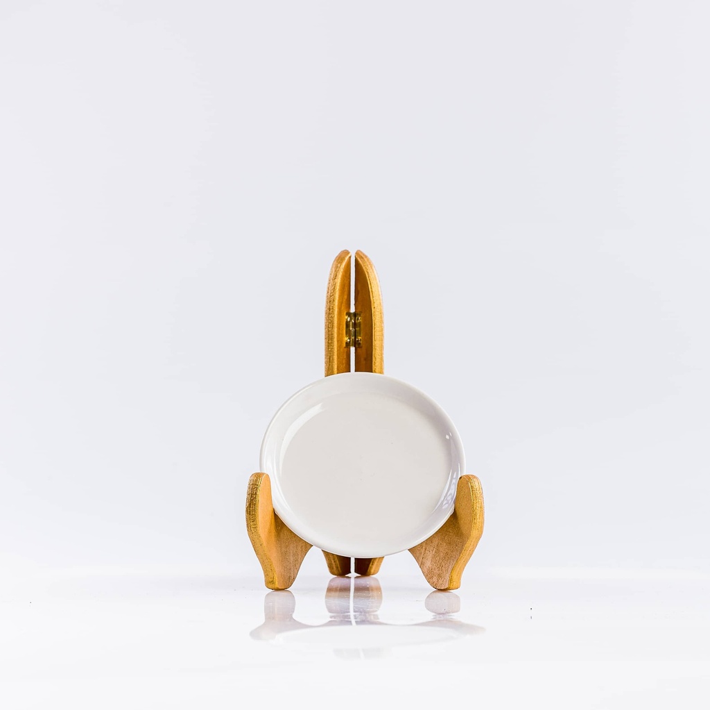 Location Support à bougie porcelaine blanche