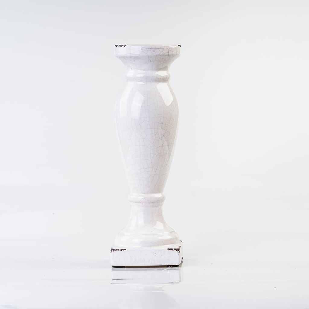 Location Bougeoir en porcelaine blanc XL