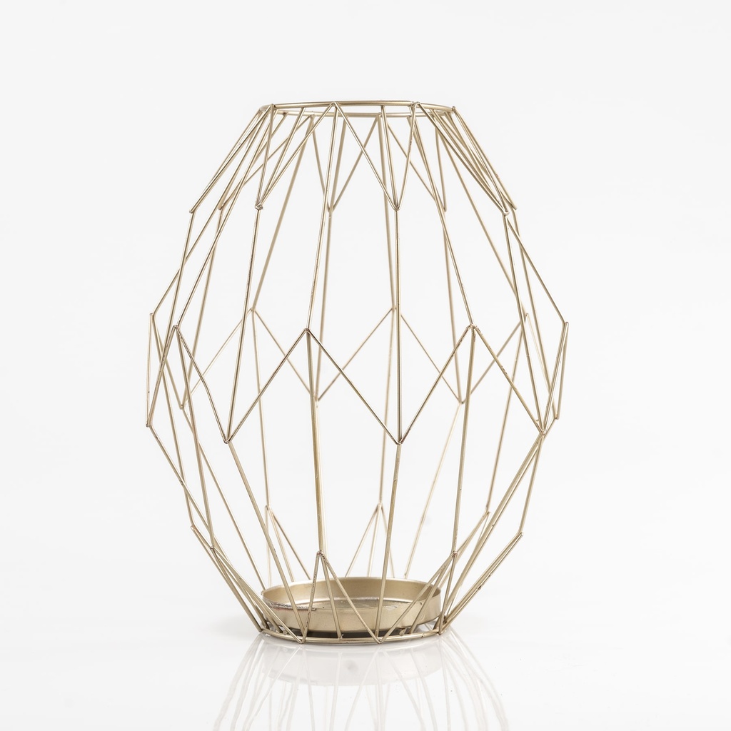 Location Grand bougeoir géométrique doré