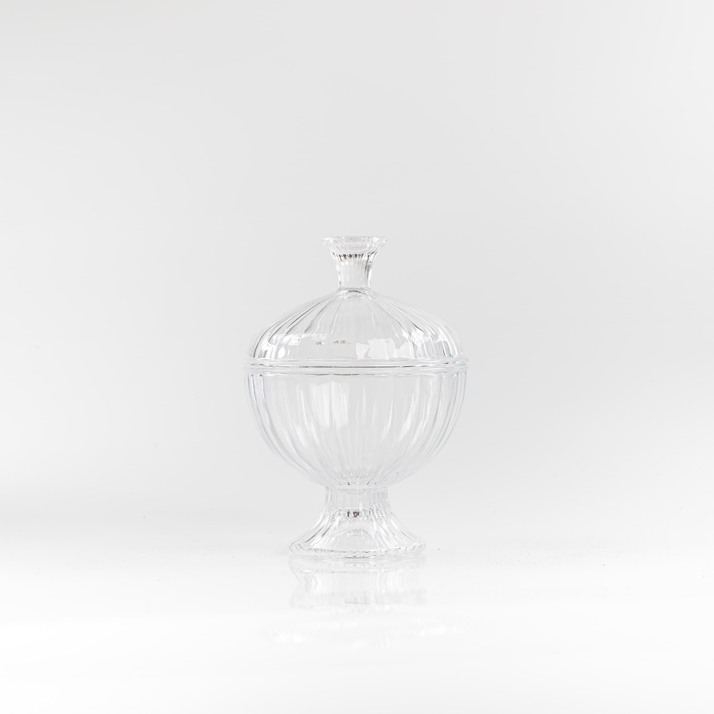 Location Bonbonnière sur pied avec couvercle arrondi