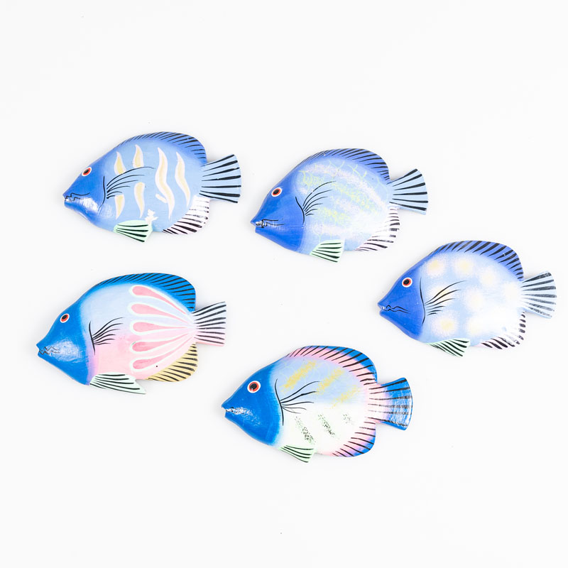 Location Lot 6 poissons en bois