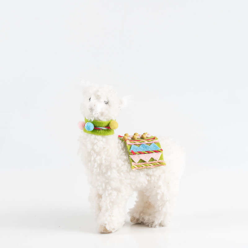 Location Lama décoratif en tissu pelucheux