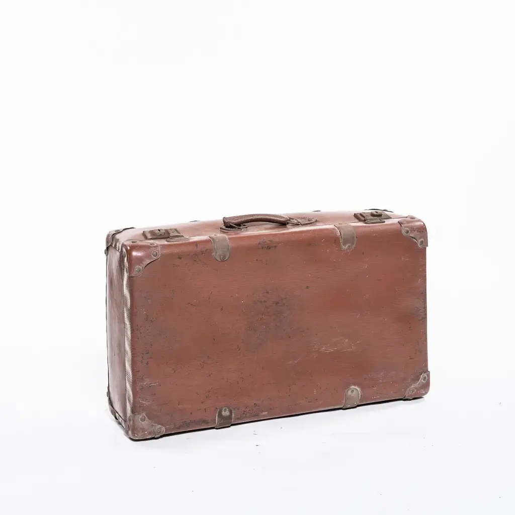 Location Grande valise vintage en cuir
