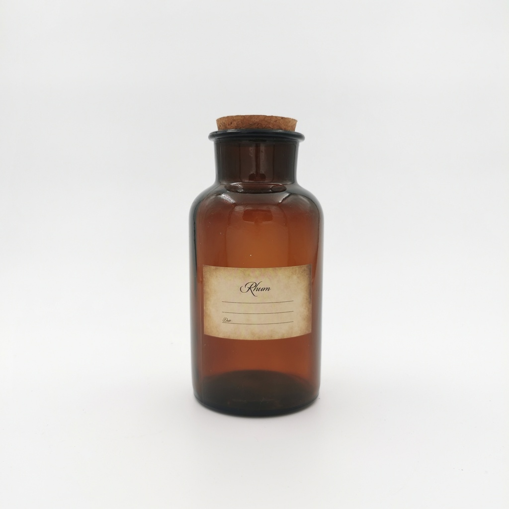 Location Flacon de pharmacie / rhum brun