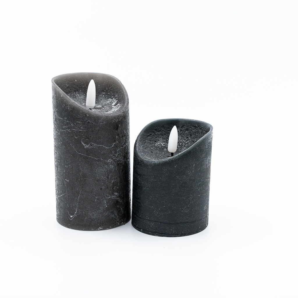 Location 2 bougies led noires