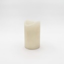 Location Bougie bloc led blanche fausse flamme scintillante - taille M