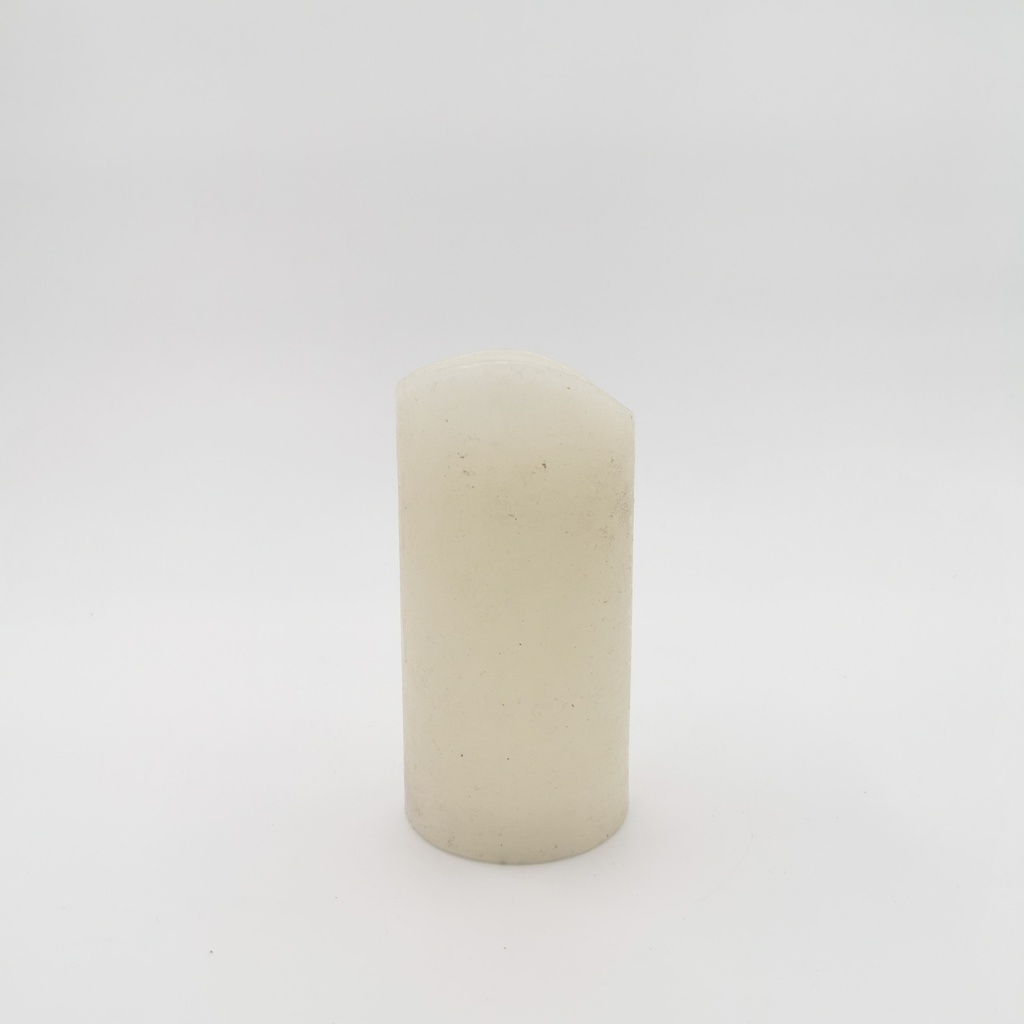 Location Bougie bloc led blanche fausse flamme scintillante - taille L