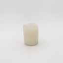 Location Bougie bloc led blanche fausse flamme scintillante - taille S