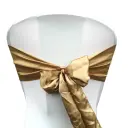 Location Noeud de chaise satiné doré