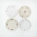 Location Assiette à dessert fleurie dépareillée (motifs variables)