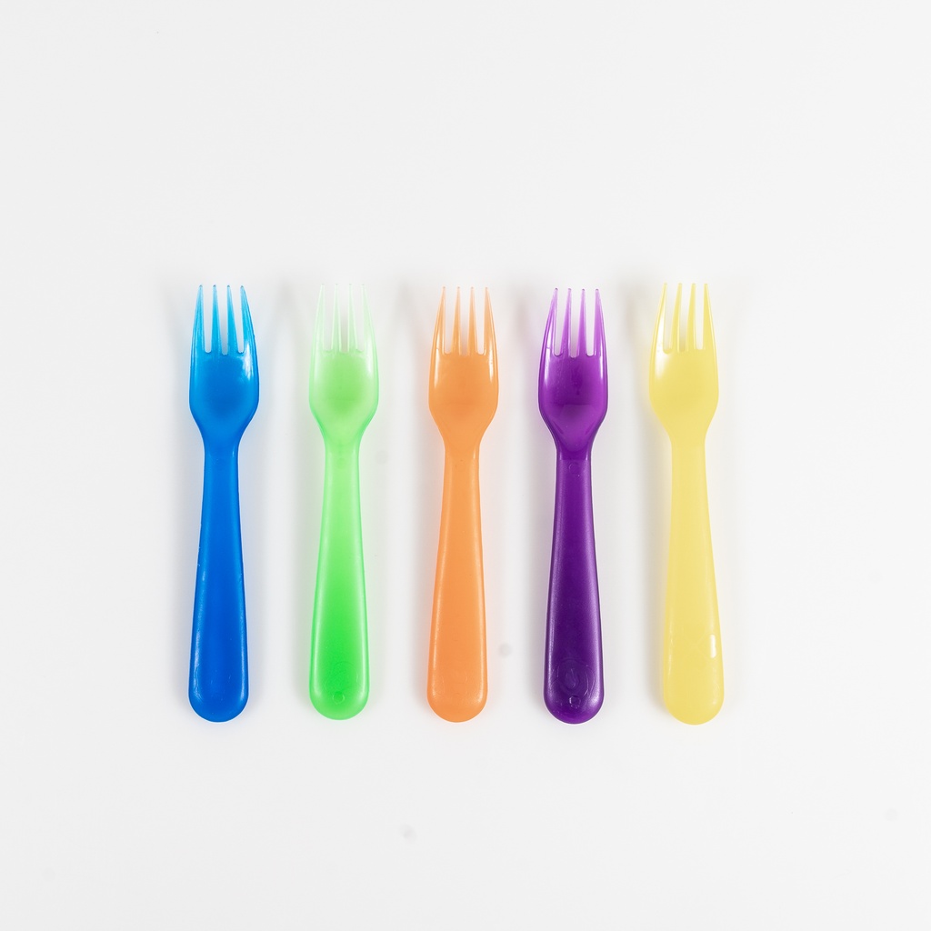 Location Fourchette en plastique colorée (aléatoire)