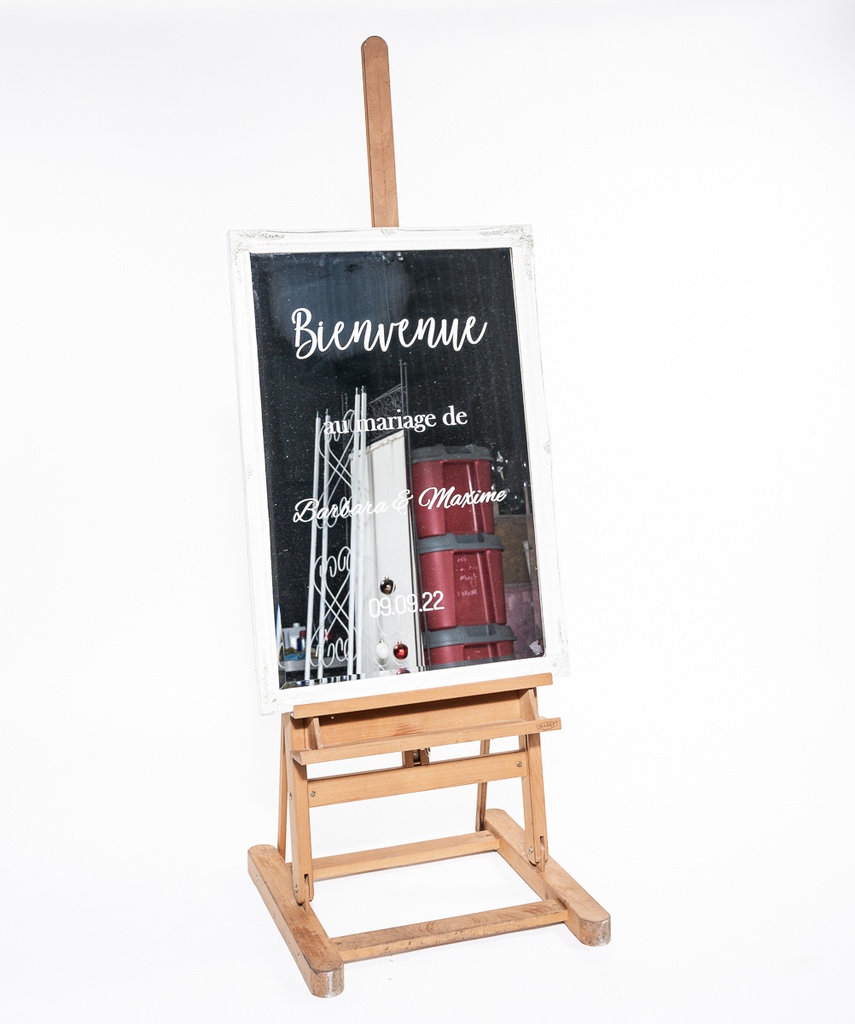 Location Miroir bienvenue au mariage personnalisé