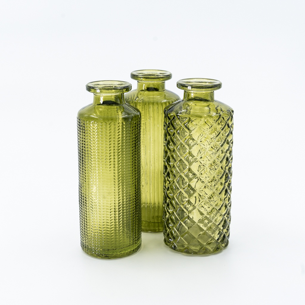 Location Soliflore bouteille vert à motifs (aléatoire)