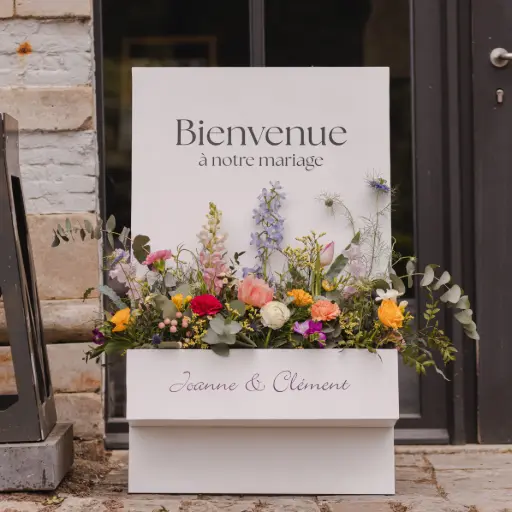 [T134] Location Panneau de bienvenue à fleurir