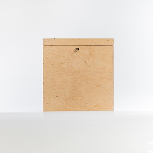 [A003] Location Urne cube en bois personnalisée