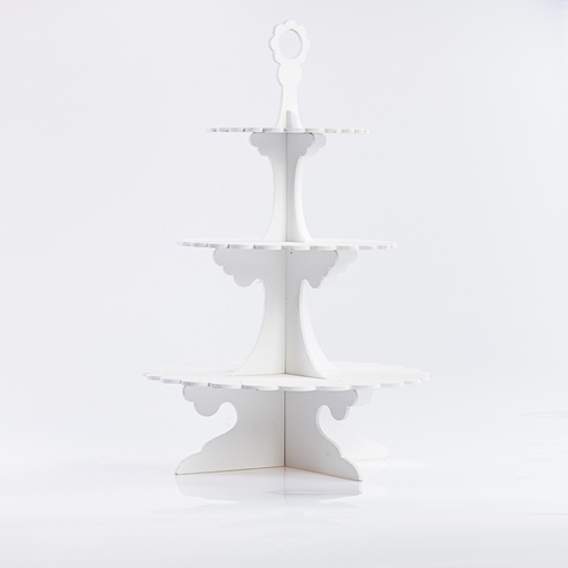 [A026] Location Présentoir blanc 3 plateaux