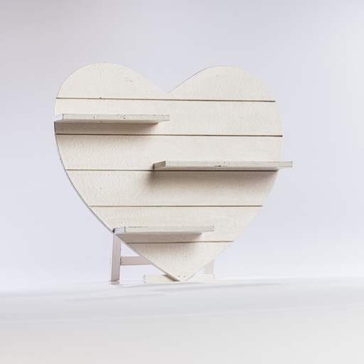 [A028] Location Présentoir coeur blanc