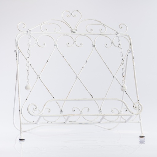 [A037] Location Lutrin en métal blanc