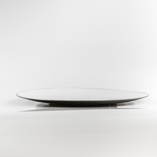 [A056] Location Grande assiette/plateau plastique crème