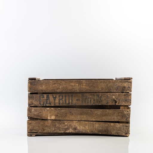 [A060] Location Caisse en bois foncée