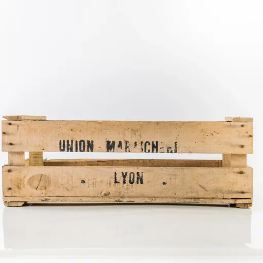 [A063] Location Caisse en bois allongée basse