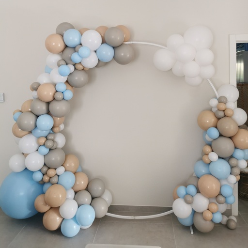 [A211] Location Arche ronde blanche en métal