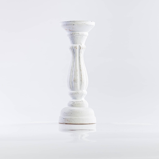 [B017] Location Bougeoir en bois blanc