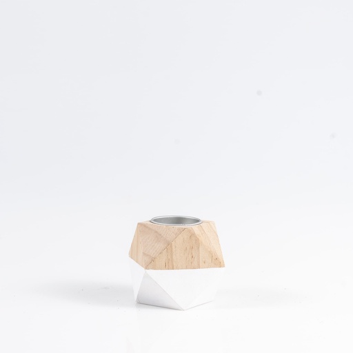 [B058] Location Bougeoir géométrique en bois