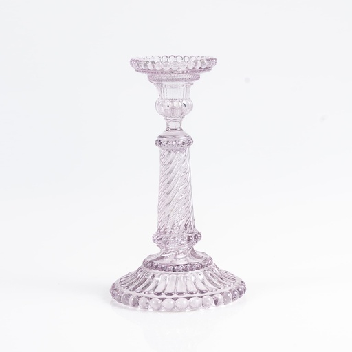 [B061] Location Chandelier en verre mauve pastel