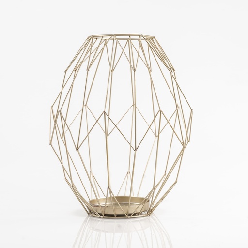 [B081] Location Grand bougeoir géométrique doré