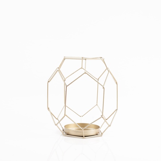 [B088] Location Bougeoir géométrique doré ouvert