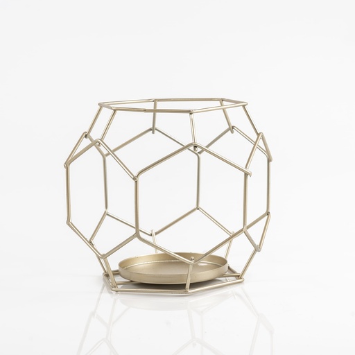 [B089] Location Bougeoir géométrique doré