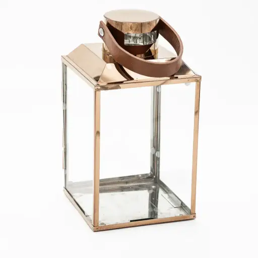 [B093] Location Petite lanterne verre & rose gold