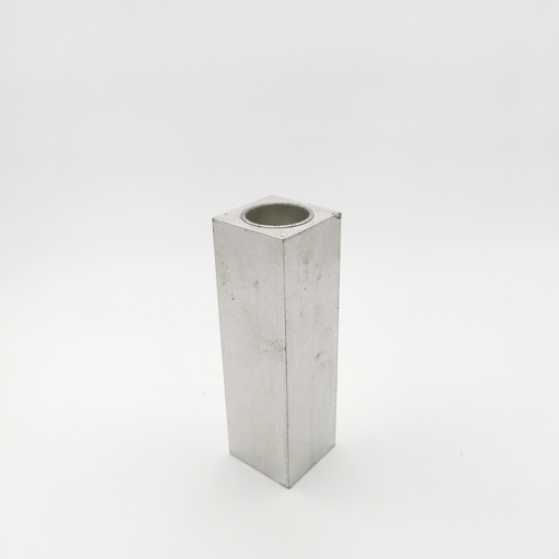 [B152] Location Support à bougie carré haut argenté L