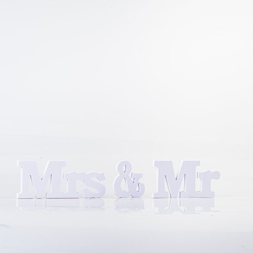 [D116] Location Mrs & Mr blanc en mousse