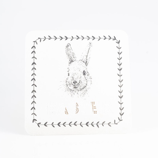 [D183] Location Carré de feutrine lapin easter