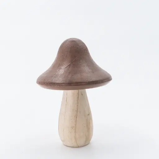 [D208] Location Champignon en bois marron