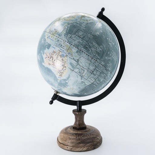 [D216] Location Globe sur socle en bois