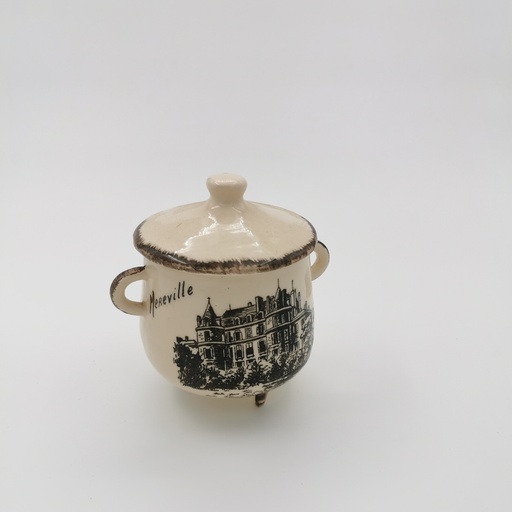 [D259] Location Petit chaudron en porcelaine beige