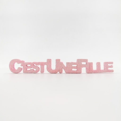 [D301] Location C'est une fille rose pailleté