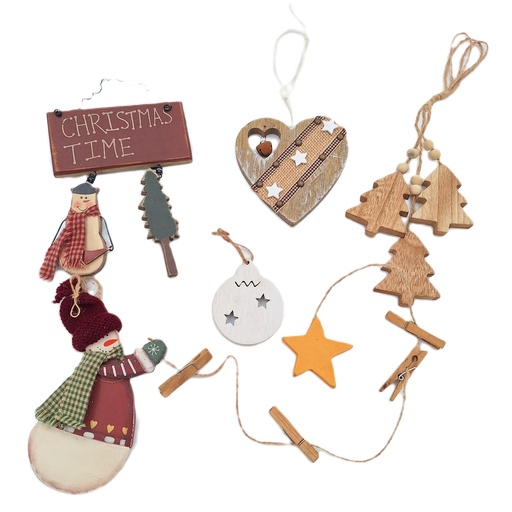 [D336] Location Boules de Noël en bois