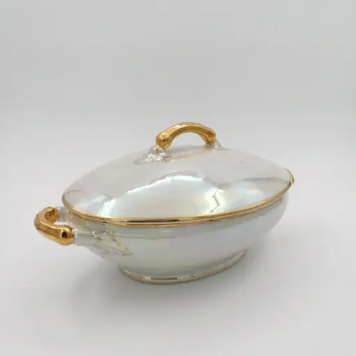 [S100] Location Petite soupière vintage nacrée