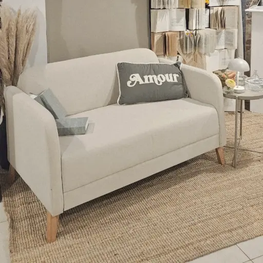 [A244] Location Canapé moderne 2 places crème
